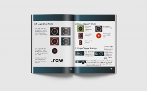 .raw Brand Guidelines created in the Digital Design and Development Program at BCIT