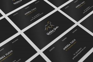 Golden Gaits Equestrain business card design | Monika Szucs