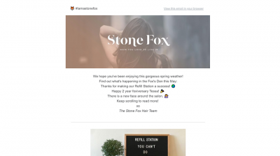Foxiversary Earth Day Shop May containers Lounage Hair Studio Newsletter Mailchimps Vancouver created with Legendary Social Media created by Feifei Digital Ltd | Monika Szucs