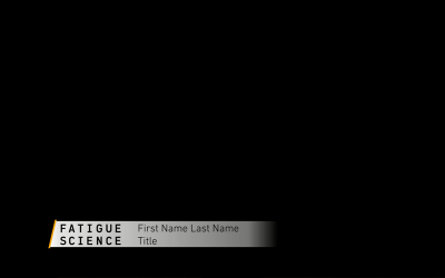 Fatigue Science title card video editing created by Feifei Digital Ltd | Monika Szucs