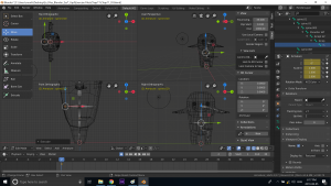 Wireframe Blender 3D Character creation under Feifei Digital Ltd | Monika Szucs