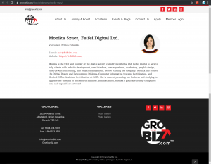 GroYourBiz Home Page | User Interface and Front End Development
