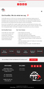GroYourBiz About Us Page | User Interface and Front End Development | Feifei Digital | Monika Szucs