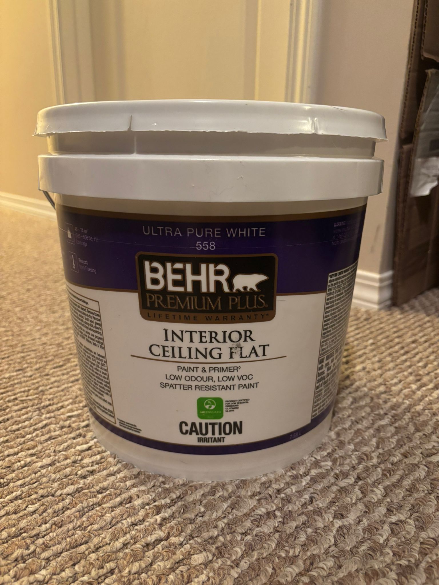 white_paint_behr_ultra_pure_white_558_interrior_ceiling_flat Ultra Pure White 558 Behr Premium Plus Interior Ceiling Flat.