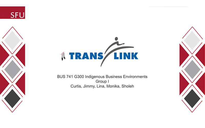 TransLink | BUS 741 | Indigenous Business Environments SFU